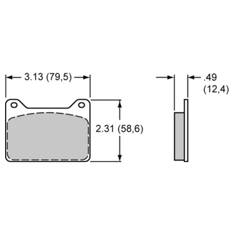 Plaquettes Powerlite 2R Radial Mount WILWOOD - 1