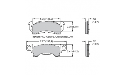 Plaquettes Wilwood GM D52 Dual Piston WILWOOD - 1