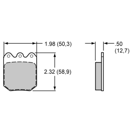 Plaquettes Dynalite Single Floater WILWOOD - 1