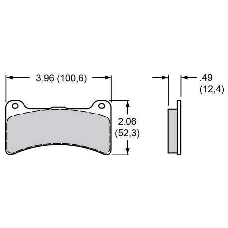 Plaquettes Dynapro Lug Mount Low-Profile WILWOOD - 1