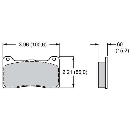 Plaquettes Narrow Dynalite Radial Mount WILWOOD - 1