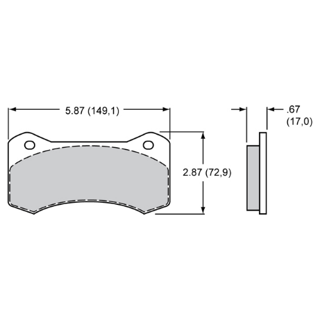 Plaquettes Wilwood Aero6 Radial Mount WILWOOD - 1