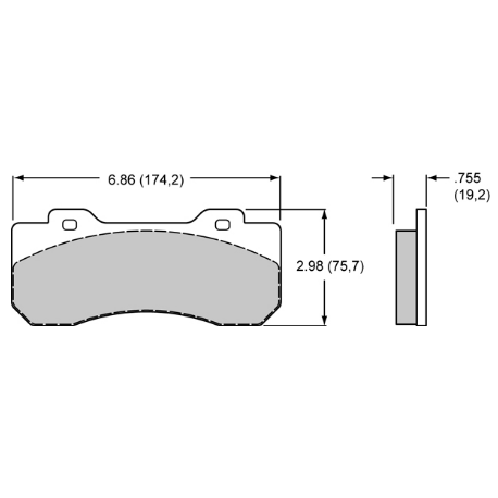 Plaquettes TX6R Forged Radial Mount WILWOOD - 1