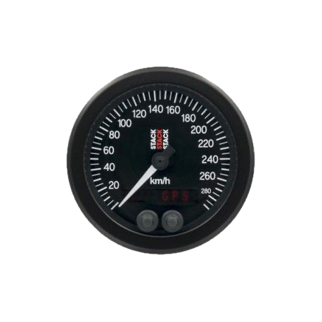 Compteur de Vitesse GPS Stack 0-290km/h Diamètre 88mm - Tableau de bord -  Off Road Technology